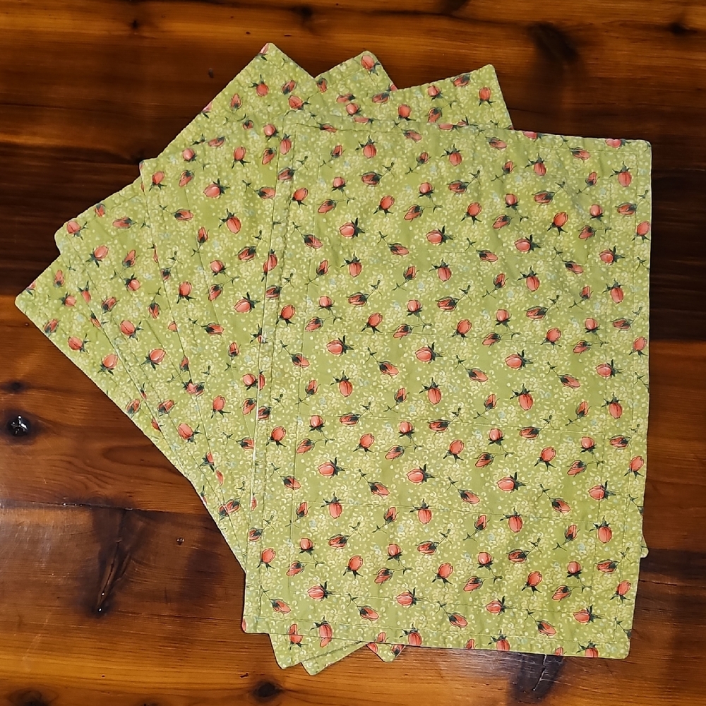 Set of 4 Quilted Placemats